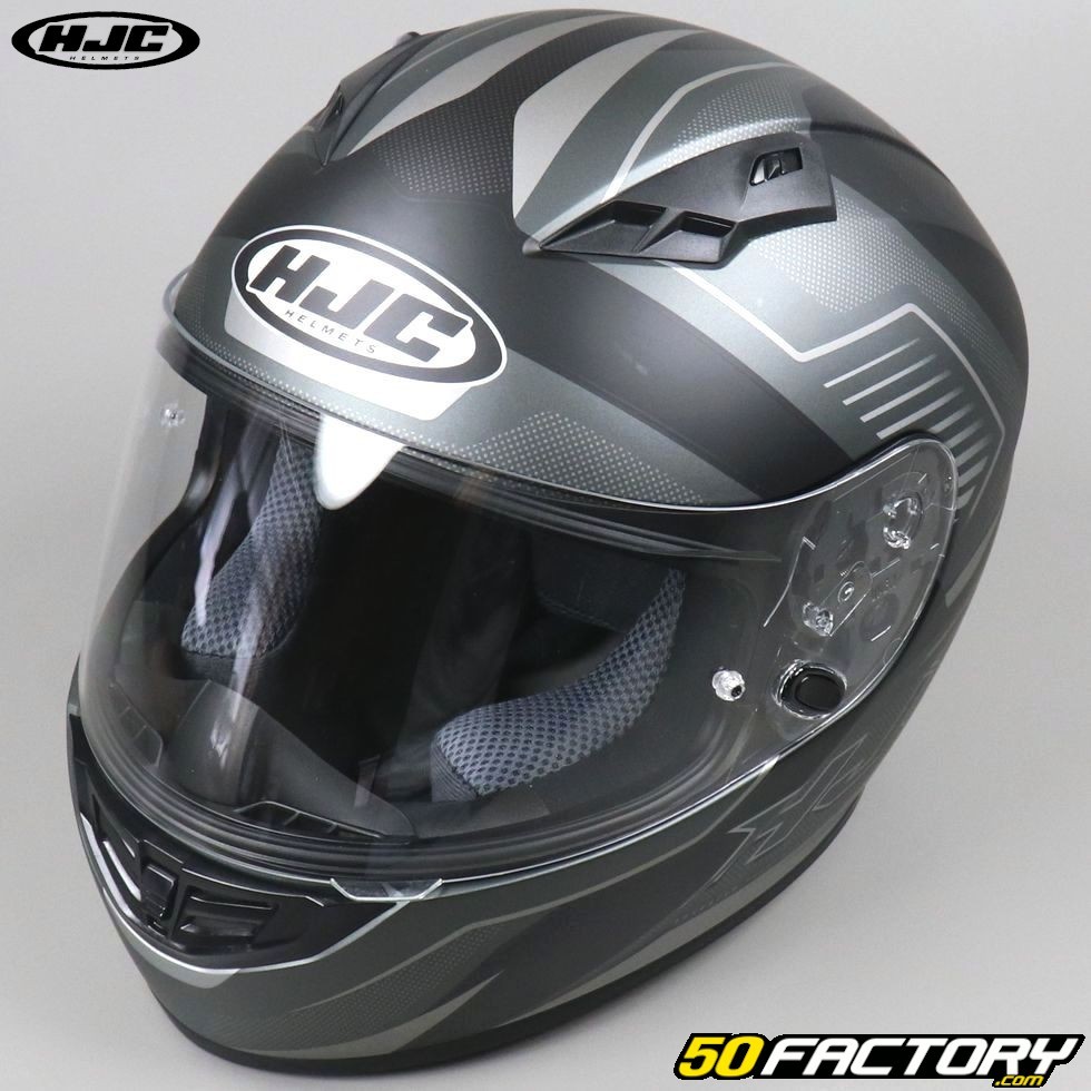 HJC Motorcycle Helmet Integral HJC CS-15 Trion mc3hsf Matte Black Green Fluo SIZE XS 